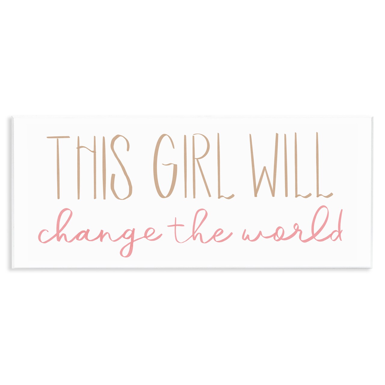 Stupell Industries Girl Power Motivational Phrase Wall Plaque Art